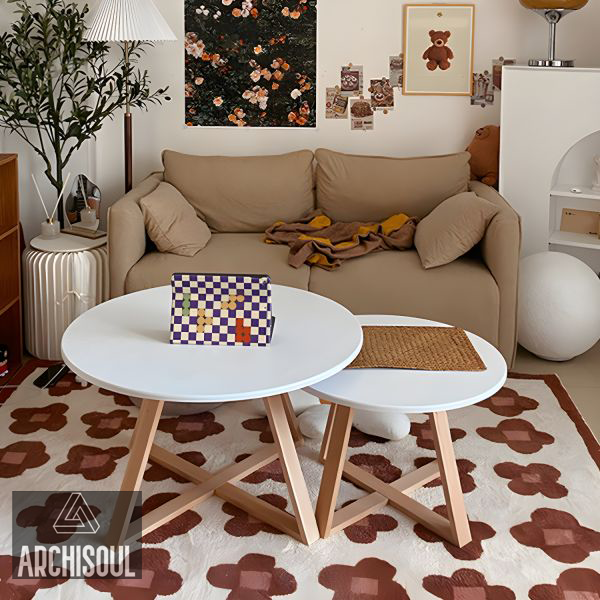 Lot 2 Tables basse ronde