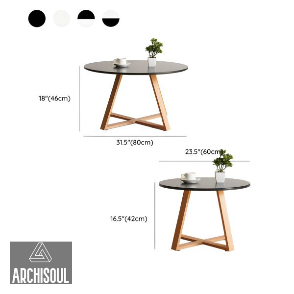 Lot 2 Tables basse ronde
