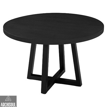 Table à manger Morello + 4 Chaises Ronde