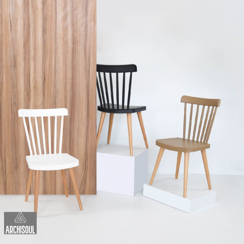 Table à Manger Oslo + 4 Chaises en bois
