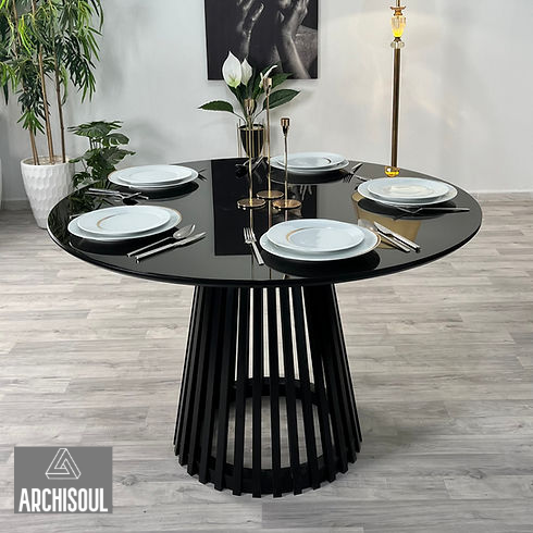 Table à Manger Oslo + 4 Chaises en bois