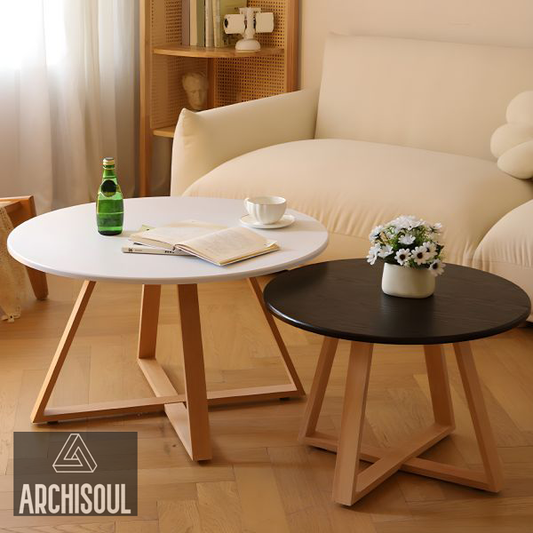 Lot 2 Tables basse ronde