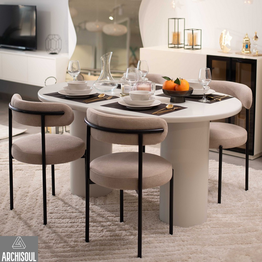 Pack Table WOOD + 4 Chaises Ronde
